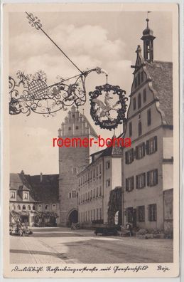 80223 Ak Dinkelsbühl Rothenburgerstraße mit Greifenschild 1947