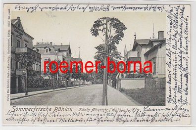 80362 Ak Sommerfrische Bühlau König Albertstr. (Waldende) 1907