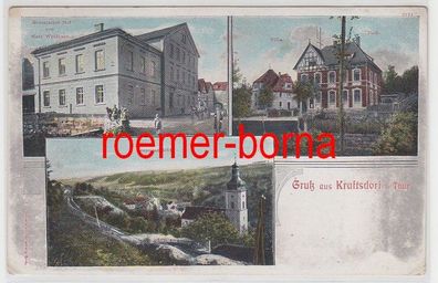 80497 Mehrbild Ak Gruß aus Kraftsdorf in Thüringen Gasthof usw. um 1910