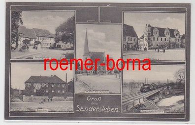 80840 Mehrbild Ak Gruß aus Sandersleben Domäne usw. 1926