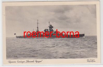 80964 Ak Schwerer Kreuzer 'Admiral Hipper' 1953