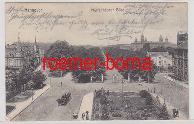 81059 Ak Hannover Herrenhäuser Allee 1913