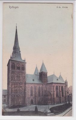 82126 Ak Ratingen katholische Kirche 1914