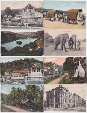 83846/8 Ak Colombo Sri Lanka Ceylon Ortsansichten 1914