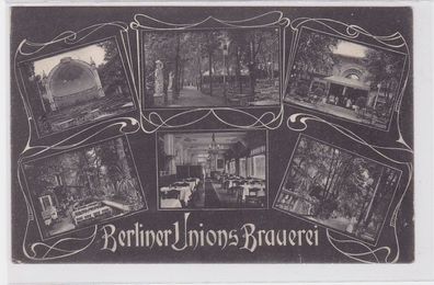 84175 Mehrbild AK Berliner Unions Brauerei - Gartenpartie, Konzertbühne 1907
