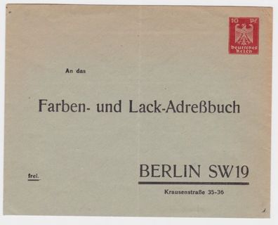 84997 DR Ganzsachen Umschlag PU101/ B5 Farben Adressbuch Berlin