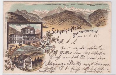 85355 Ak Lithographie Schynige Platte berner Oberland 1896
