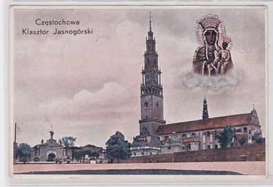 86047 Feldpost Ak Czestochowa Klasztor Jasnogórski 1939