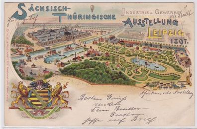 86573 AK Sächsisch-Thüringische Industrie- & Gewerbe- Ausstellung Leipzig 1897
