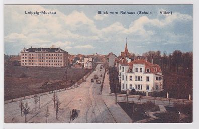 86634 AK Leipzig-Mockau - Blick vom Rathaus (Schule-Villen) um 1920
