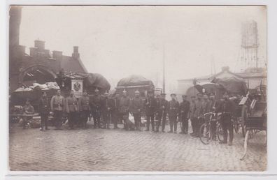86635 Foto AK Königlich Sächsisches Infanterie Regiment vermutlich Leipzig 1914