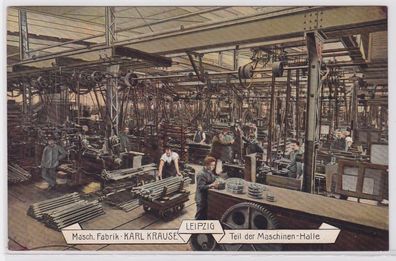 86707 AK Leipzig - Maschinenfabrik Karl Krause, Teil der Maschinen-Halle 1907