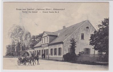87045 Ak Gruß aus Gasthof 'Heiterer Blick' Abtnaundorf um 1910
