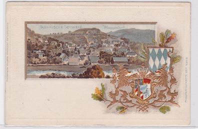 87625 Präge Passe Partout Ak fränkische Schweiz Muggendorf 1903