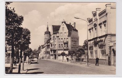 88016 Ak Wurzen Dresdner Strasse mit HO Gaststätte 1968
