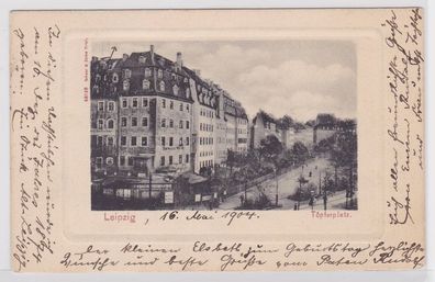 88054 Ak Leipzig Töpferplatz 1904