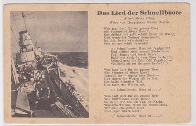 88328 Ak 'Das Lied der Schnellboote' um 1940