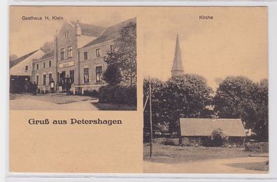 88572 Mehrbild Ak Gruß aus Petershagen in Ostpreussen Gasthaus um 1930