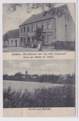 88573 Mehrbild Ak Gruß aus Motzen Kreis Teltow Gasthaus um 1910