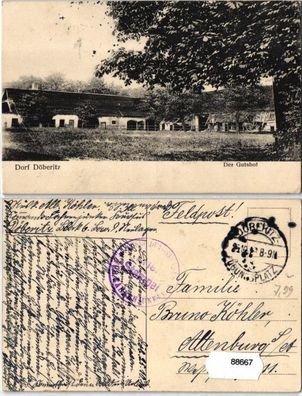 88667 Feldpost AK Dorf Döberitz - Der Gasthof, Gesamtansicht 1916
