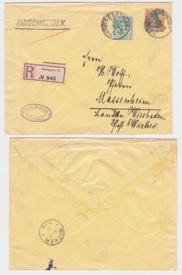 88702 DR Ganzsachen Umschlag PU29/ A4 Markenhaus Redwitz Stuttgart 1904