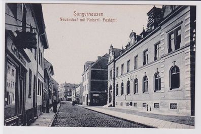 88916 Ak Sangerhausen Neuendorf mit kaiserlichem Postamt um 1920