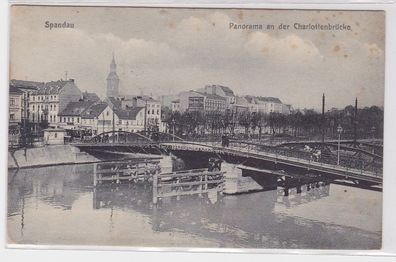 89127 AK Spandau - Panorama an der Charlottenbrücke 1937