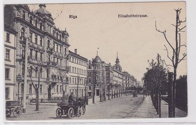 89179 Feldpost Ak Riga Lettland Elisabethstrasse 1918