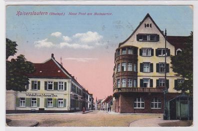 89278 AK Kaiserslautern (Rheinpfalz) - Neue Post am Mainzertor 1916