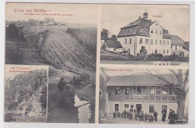 89512 Mehrbild Ak Gruß aus Dörflas Gasthaus zur Linde 1911