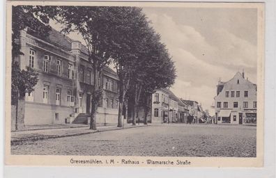89630 Ak Grevesmühlen i.M. Rathaus Wismarsche Strasse 1940