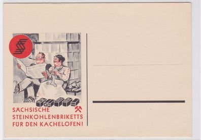 89822 Reklame Ak Sächsischer Zechen Koks um 1930