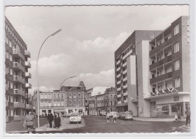 89883 AK Elmshorn - Gerberstraße, Straßenansicht mit Automobilen 1956
