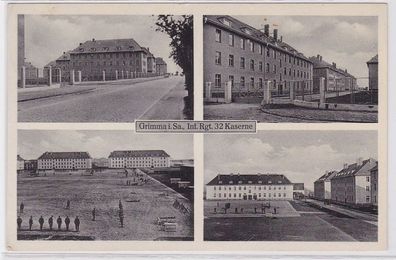 90216 AK Grimma in Sachsen - Infanterie Regiment 32 Kaserne 1936