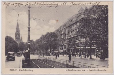 90463 Ak Berlin Charlottenburg Kurfürstendamm an der Joachimsthalerstraße 1928