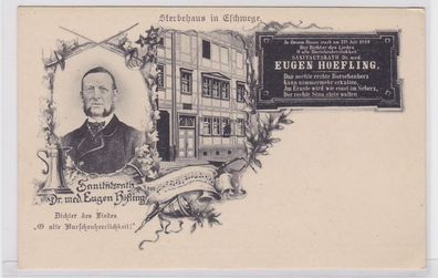 90616 Ak Eugen Hoefling Sterbehaus in Eschwege um 1910