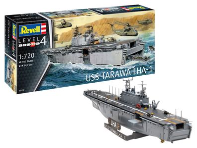 Revell Assault Ship USS Tarawa LHA-1 in 1:720 Revell 05170 Bausatz