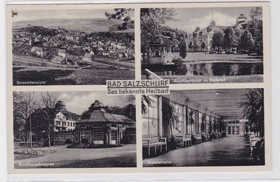 91206 AK Bad Salzschlirf - Gesamtansicht, Bonifaziusbrunnen, Wandelhalle 1941