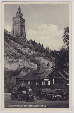 91372 AK Burgwirtschaft und Kyffhäuserdenkmal, Gesamtansicht um 1930