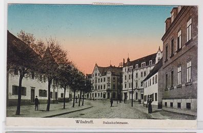 91581 AK Wilsdruff - Bahnhofstrasse, Straßenansicht 1916