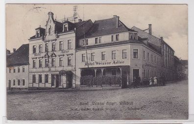 91584 AK Hôtel 'Weisser Adler' Wilsdruff, Inh. W. Giezelt, Gastronom 1912