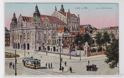 92005 Leuchtfenster AK Cöln (Köln) am Rhein - Neues Stadttheater 1912