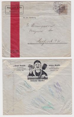 92135 DR Ganzsachen Umschlag PU25 Seifenfabrik Luhn Barmen 1905