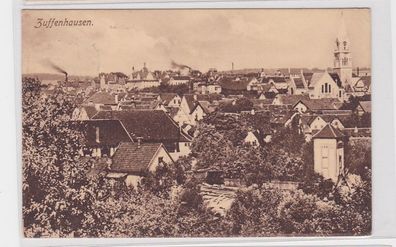 92222 Feldpost AK Zuffenhausen - Totalansicht mit Kirche 1914