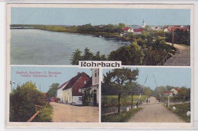 92619 AK Rohrbach - Gasthof, Besitzer O. Ronniger, Telefon Oelzschau Nr. 9