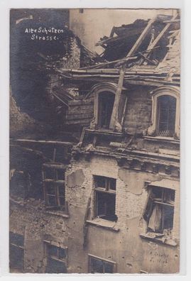 92633 Foto Ak Berlin Zerstörungen alte Schützenstrasse, März 1919