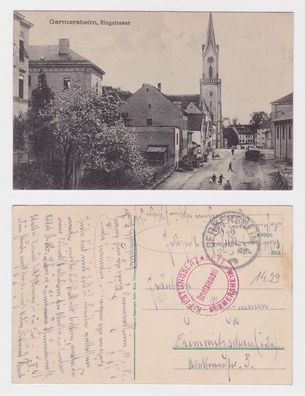 92709 Feldpost Ak Germersheim Ringstrasse 1915