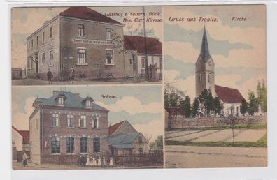 92893 Mehrbild Ak Gruß aus Tronitz Gasthof zum Heitern Blick usw. 1921