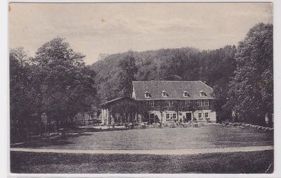 92930 Ak Selkemühle bei Ballenstedt Hotel 'Burg Anhalt' 1917