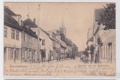 93206 Ak Oranienburg Havelstrasse von der Berlinerstrasse 1903